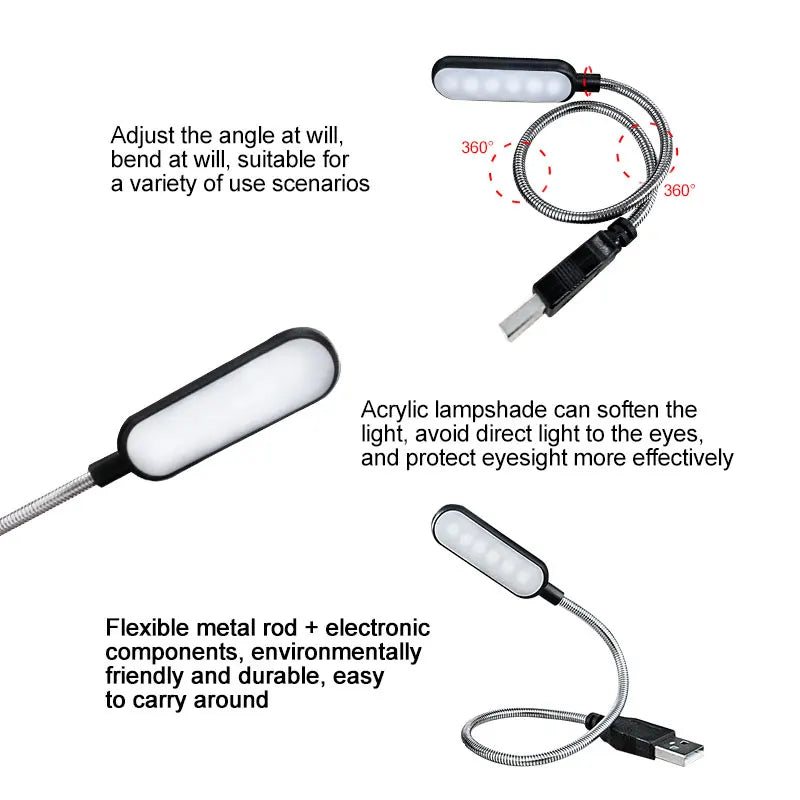 Mini Lámpara LED USB Portátil